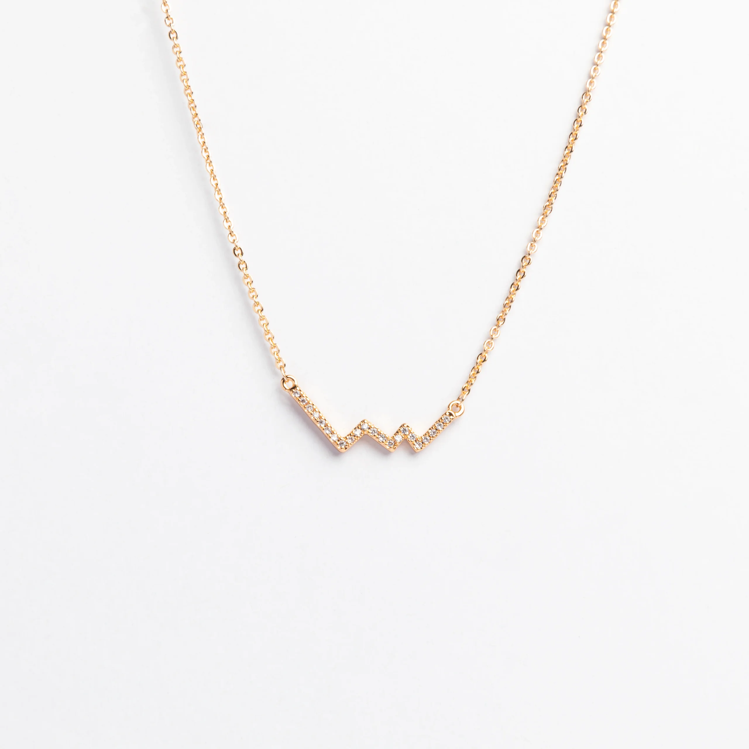 Rose Gold Elongated Sparkle Weave Chain